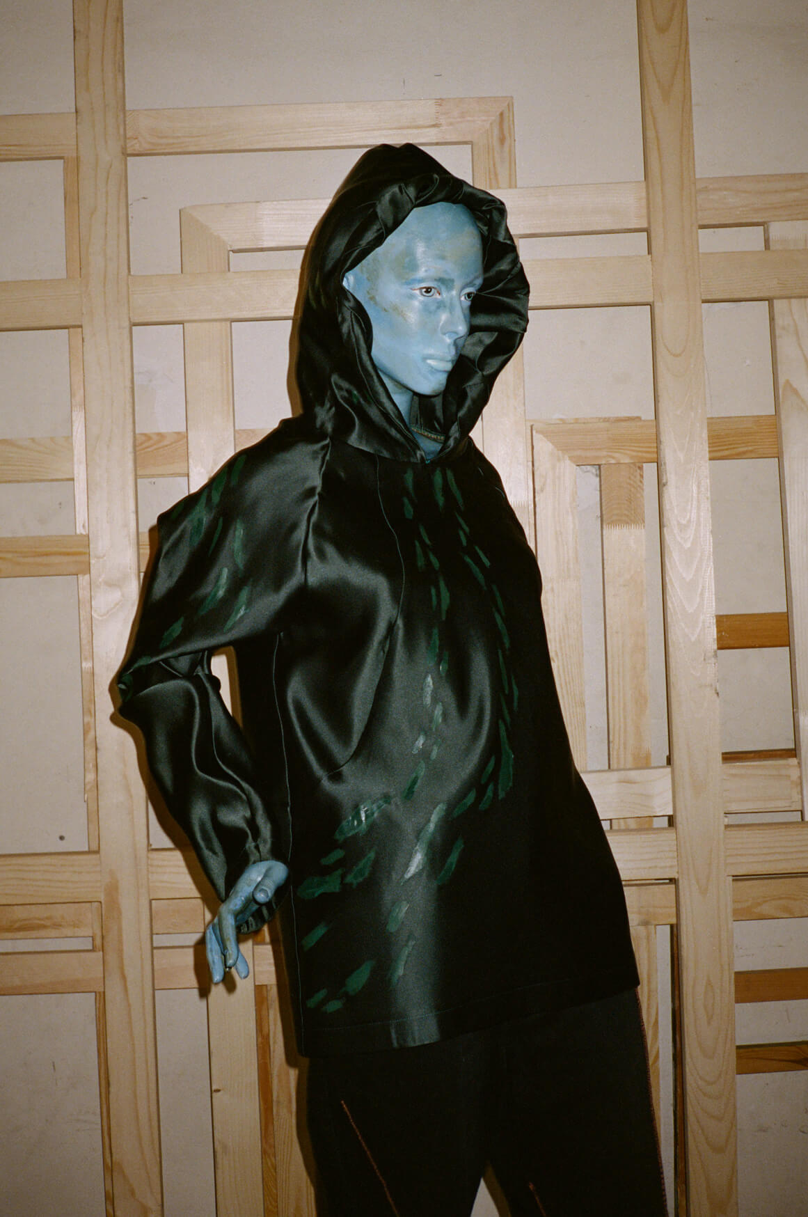 1fish 2swimming 3Robinsparkes 4blue person 5Magic  6Painted clothing 7painting 8art 9clock 10time 11 11:11