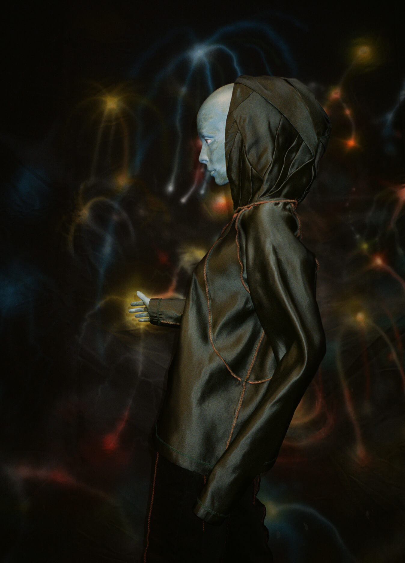 1fish 2swimming 3Robinsparkes 4blue person 5Magic  6Painted clothing 7painting 8art 9clock 10time 11 11:11